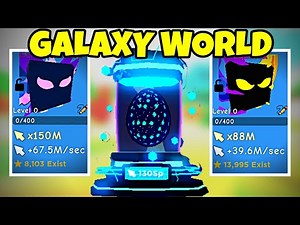 NEW GALAXY WORLD UPDATE IN ROBLOX CLICKER SIMULATOR (Update 4)