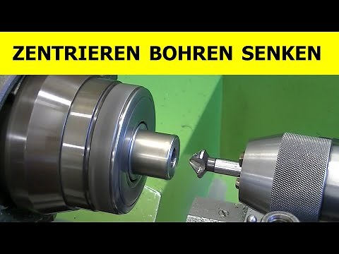 Centering, drilling, countersinking (centric drilling)