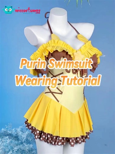 Let's see how to wear the swimsuit.☝️ #miccostumes #cosplaygirl #animecosplay #swimsuit #trending