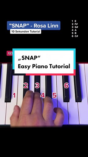 Learn to Play 'SNAP' on Piano in 10 Seconds | Easy Tutorial