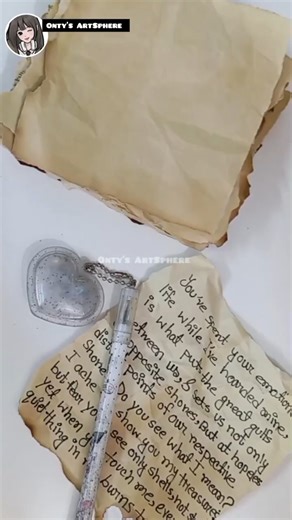 Turn Normal Paper Into Vintage Paper in secs! ✨#shorts #vintagepaper