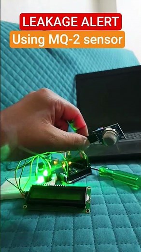 GAS ⛽⛽⛽ LEAKAGE ALERT Using MQ-2 Sensor With LCD and Arduino Mega #currentleakage #electricalcurrent