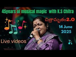 Chitramrutham 2.O |K.S Chitra Live concert Chitramrutham2.0 #kschithra #kschithrasong #chitramrutham