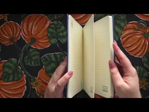 Curious notebooks ASMR - tapping on notebooks and whispers