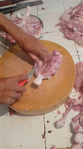 begini cara filet paha ayam #cuttingchicken #butcher