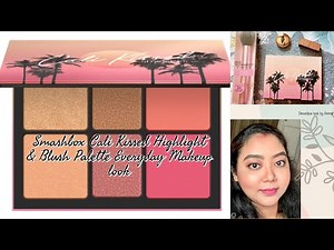#SMASHBOX Cali Kissed Highlight & Blush Palette , Everyday Makeup look by Anima