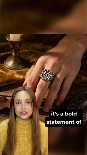 Viking Norse Axes Signet Ring: Stainless Steel Retro Norse Axes Design Men's Bold Fashion Ring