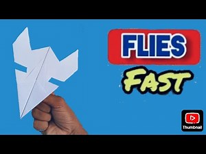 How to fold the super fast flying Jet , rocket Jet plane homemade 💥🤩, paper plane flies like a Jet ,