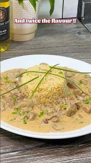 This is my beef stroganoff - using the slow braise method designed for cheaper cuts of beef