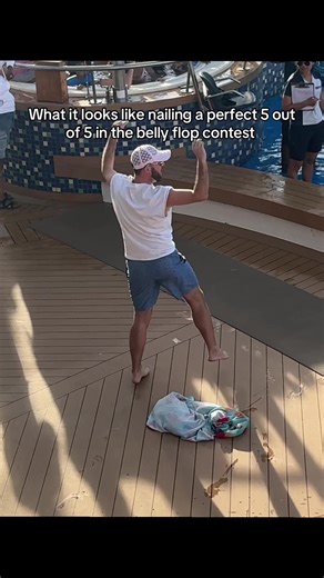 Belly Flop Competition on Royal Caribbean #bellyflop #royalcaribbean #cruisetok #cruiseship #cruiselife