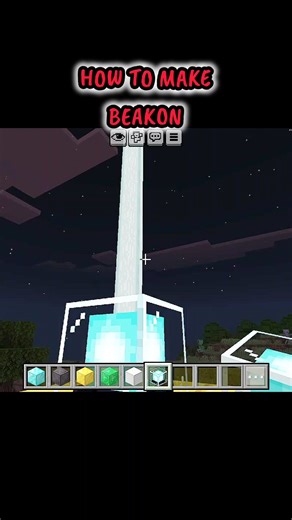 How to make a beacon in Minecraft #short#viral#memes#trending #gaming