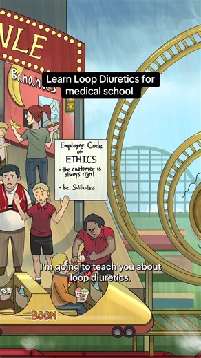 Loop diuretics, explained. In two minutes, we break down where they work in the kidney, how they move electrolytes, and why they’re essential for heart failure, edema, and hypertension. Watch to understand the mechanism. Take 20% off Sketchy with code PLAN20. From first exposure to final review, Sketchy helps you learn, apply, and revisit material in one connected system built for long-term retention. Find your path at Sketchy. #cutdown