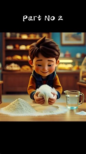 The Boy Baker | Making Boule Bread | 3D Disney-Style Short | #jojatoonz #shorts