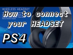 PS4 How to Connect your HEADSET!