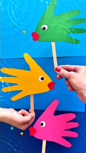 Puppet Fish 🐠 Simple Craft Tutorial