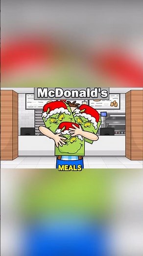 Cody’s Grinch Meal! SML ANIMATION #shorts #sml #animation