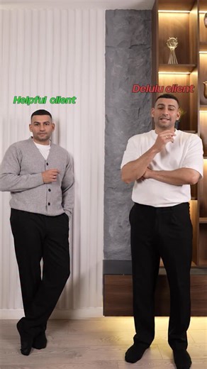 Modasser Hani on Instagram: "Helpful client vs delulu client"