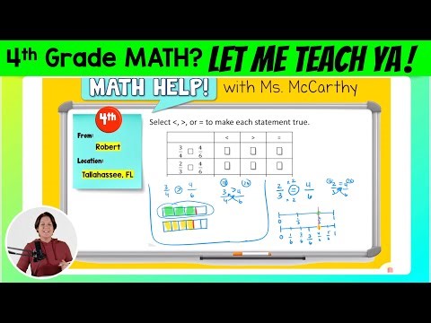 4th | Compare Fractions & Equivalent Fractions w/ Visuals | Math Help w/ Ms. McCarthy