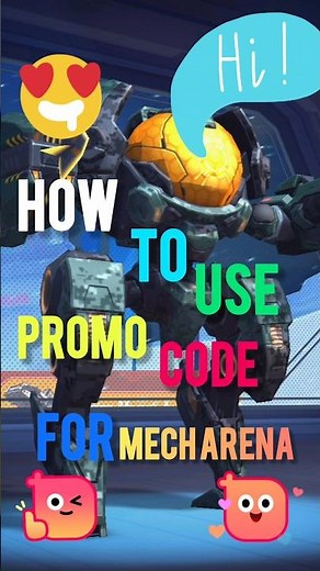 🎁😱How to use promo code for mech arena 😍