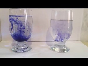 diffusion of ink in water experiment