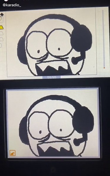 First video I sent of this was acting goofy🤨 #flipnote #animations #flipnotestudio #flipnotehatena #animation