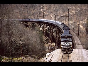 Circus Train, NS #048, on the ex-Virginian Railway Deep Water District. April 2004