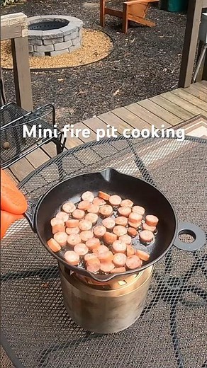 Cooking with tabletop fire pits