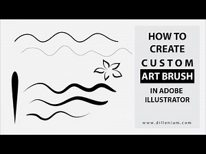 How to Create Custom Art Brush in Adobe Illustrator | Dillenium