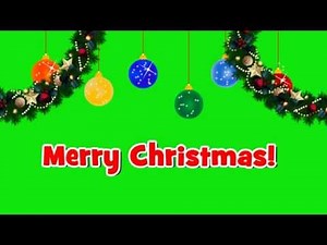 Footage Animation 'Merry Christmas!' on Green Screen