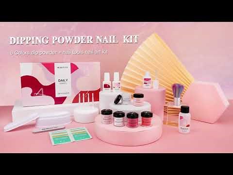 Morovan dipping powder kit | How to do dip powder for beginners | ✨Morovan nail kit