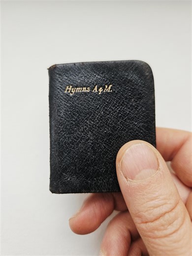 Livre de cantiques anciens et modernes miniatures antiques des années 1890 relié en cuir - Etsy France