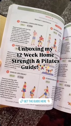 My 12-week Summer Body Workout Guide for Women at home. Strength, Pilates&Yoga Exercise for beginner