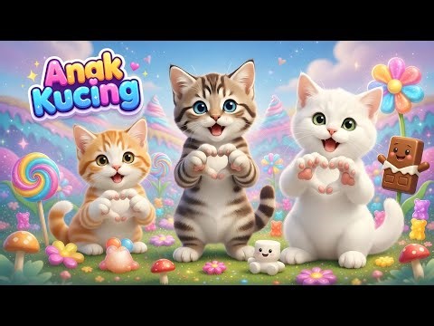 LAGU ANAK 🇮🇩 ANAK KUCING MEONG MEONG - KITTEN SONG - LAGU ANAK BALITA VIRAL