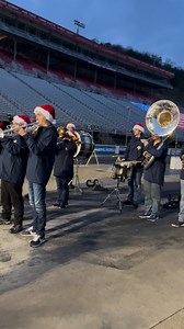 Emory & Henry marching band playing at the Speedway in Lights! | WCYB
