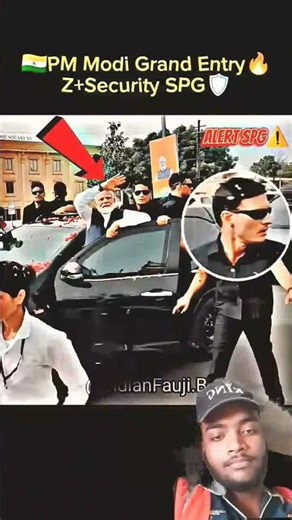 pm modi grand entry Z+spg commando