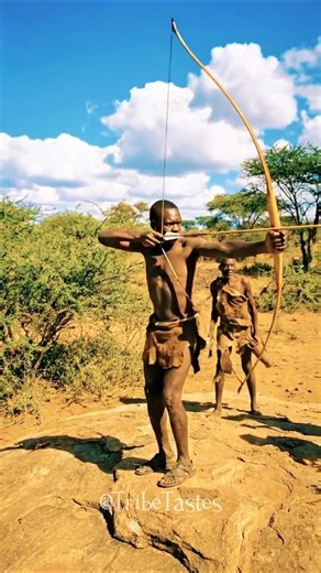 🏹 Primitive Hunt African Tribe Captures Giant Deer #africa #shorts #hunting