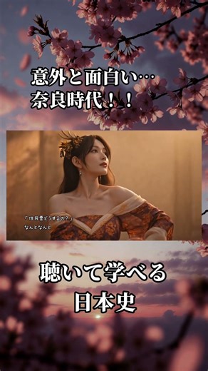 美し過ぎるAIが歌う奈良時代｜ #日本史 #奈良時代 #music 聴いて学べる日本史