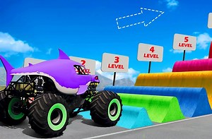 模拟游戏：拖拉机挑战赛道路障，能否第一个通关成功成为通关之王