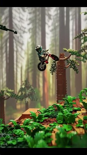 Lego riding a motorcycle #lego #ai #aivideo #animation