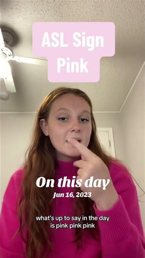 Learn How To Sign "Pink" in ASL for Beginners | American Sign Language #shorts
