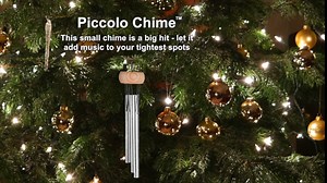 Woodstock Chimes - The Original Guaranteed Musically Tuned Chime, Piccolo - Small, Silver