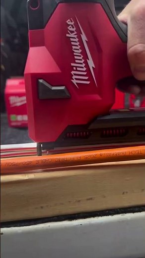 Sink the staples to the appropriate depth with the M12™ Cable Stapler