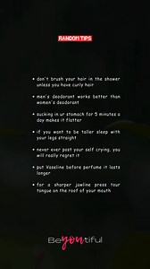 random tips | Beyoutiful