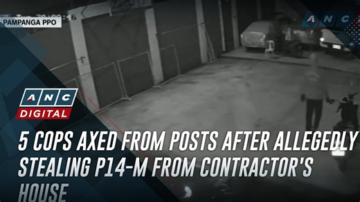 140K views · 2.1K reactions | Five policemen were relieved from their posts after allegedly stealing P14 million from a Pampanga-based contractor, with the Philippine National Police saying it will not tolerate corruption in its ranks. | ANC 24/7 | Facebook