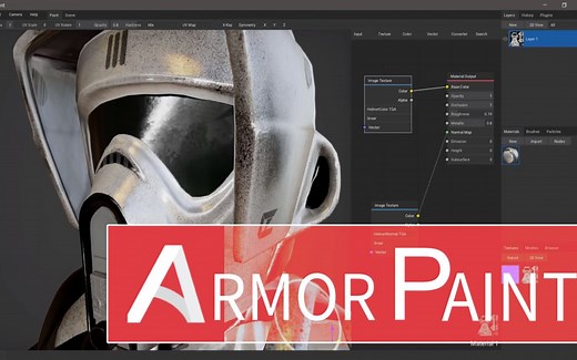 【ArmorPaint】Substance Painter的替代品？免费开源的次世代游戏贴图绘制软件