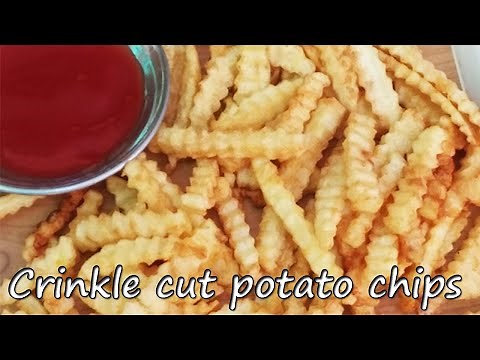 Delicious Homemade Crinkle Cut Chips | Crinkle Cut Fries easy recipe