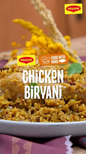 Spiced to perfection —this chicken biryani is perfect to serve for Ramadan! #CookwithMagic Ingredients: 2 cups basmati rice 1/4 cup vegetable oil 1 stick cinnamon 2 pcs bay leaf 2 pcs star anise 1 tsp cardamom pods 2 strands mace 2 pcs dried chili 1 tsp coriander seeds 2 tbsp biryani masala 10 sprigs coriander leaves, chopped 10 sprigs mint leaves, chopped 1/2 tsp freshly ground pepper 1/4 tsp ground cloves 2 pcs red chili, minced 1 pc green finger chili, minced 4 cloves garlic, minced 2 thumb-s
