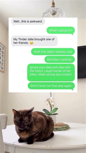 Bro's Tinder date brought a friend so he told him to vibe with the friend instead 😭💀 #tinderdate