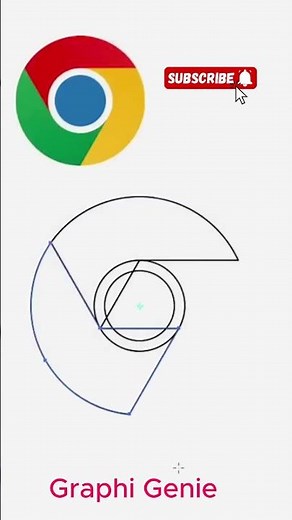 Google Chrome Logo Design in Adobe Illustrator | Step by Step Tutorial