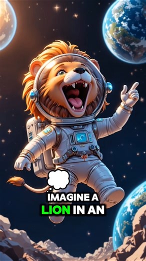 What if animals live in space? 🚀 #whatif #ai #viral #shorts #youtubeautomation #youtubeshorts